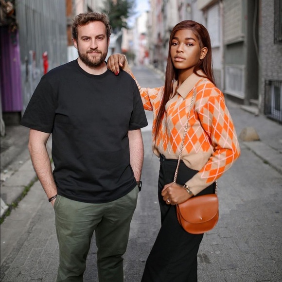 Zara Wool & Alpaca Blend Knit Argyle Sweater - Picture 4 of 16